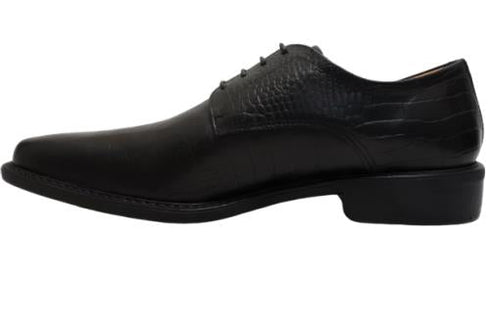 【KANEKA designo5103 ブラック】幅広4E 型押しレザービジネスシューズ